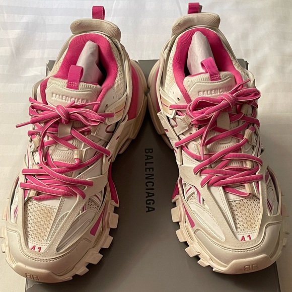Balenciaga Track Low-Top sneakers Pink/white size 41 - Picture 2 of 7